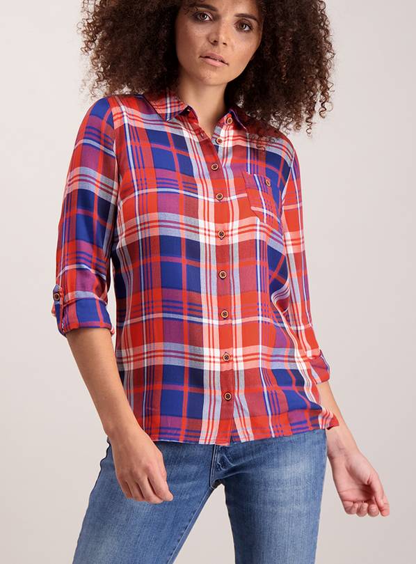College Look Check Long Sleeve Shirt - 24